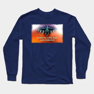 Fighter Jet Born s6h9 Long Sleeve T-Shirt